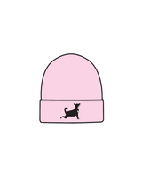 The Beanie - Pink - Updog Yoga - Icon Logo - Full Color