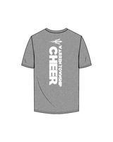 The Mens Tee - Heather - Warren Cheer - Shoulder / Back Logos - White