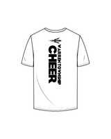 The Mens Tee - White - Warren Cheer - Shoulder / Back Logos - Black