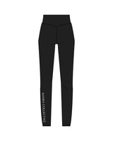 The Basic Legging - Black - Khara - Left Leg - White