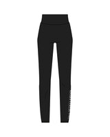 The Basic Legging - Black - Khara - Left Leg - White