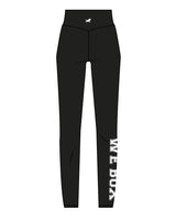 The Basic Legging - Black - Beautifully Savage - Back Waist - Right & Left Around Leg - White