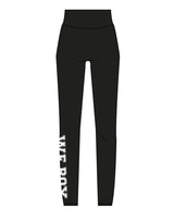 The Basic Legging - Black - Beautifully Savage - Back Waist - Right & Left Around Leg - White