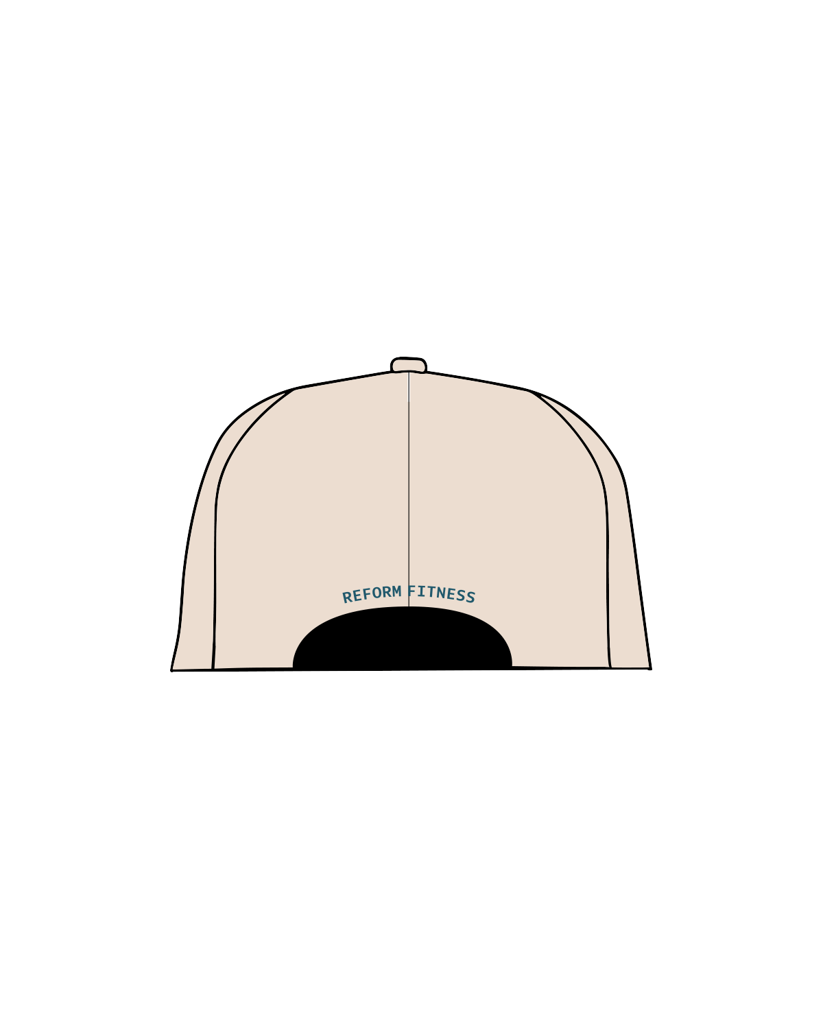 The Dad Hat - Stone - Reform Fitness - Front / Back - Full Color