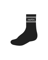 The Crew Socks - Black - Mantra Fitness - White