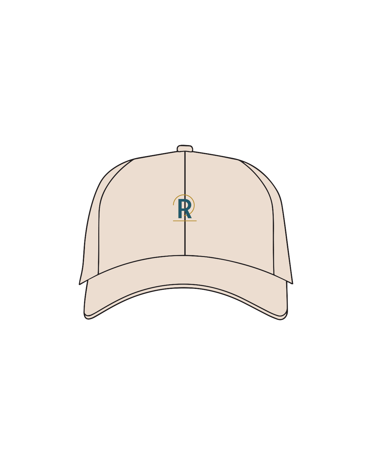 The Dad Hat - Stone - Reform Fitness - Front / Back - Full Color