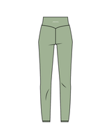 The Basic Legging - Pistachio - Armonia - Left Thigh / Back - White