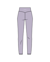 The Basic Legging - Lavender - Armonia - Left Thigh / Back - White