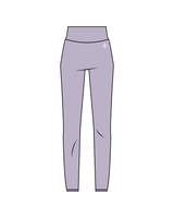 The Basic Legging - Lavender - Armonia - Left Thigh / Back - White