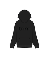 The Womens Hoodie - Black - Trim Fitness - Center Chest Main Logo - Black