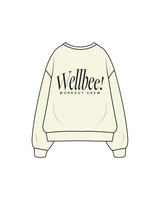 The Womens Crewneck - Butter - Wellbee Fitness - Wellbee Workout Crew - Black