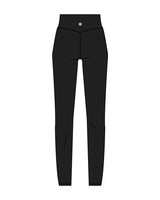 The Basic Legging - Black - CB Fit - Back Center - White