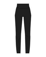 The Basic Legging - Black - Crossfit Trifecta - Back Waist - White